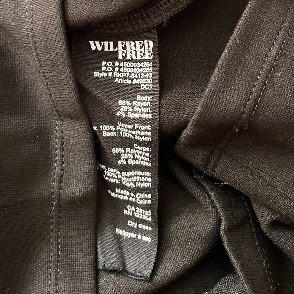 Wilfred Free Elin Faux Leather Combo Dress Size Small - Picture 6 of 6